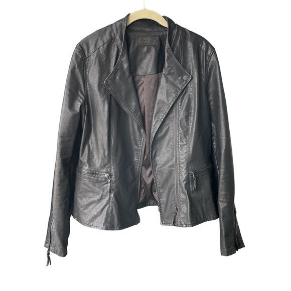 Blank NYC Faux Leather Black Jacket Size L - Picture 4 of 7